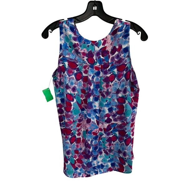 Cynthia Rowley Sleeveless Multi-Color Lightweight Printed Blouse S - Picture 2 of 6